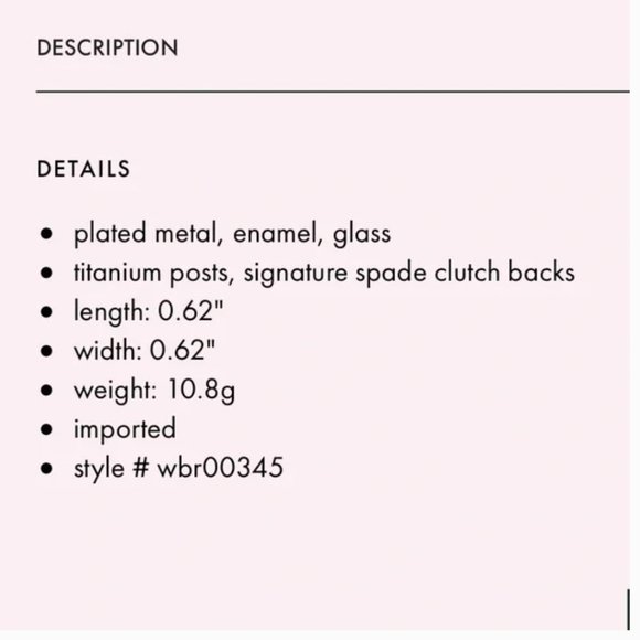 🌷NEW🌷Kate Spade New York Know The Ropes Mixed Media Studs Earrings, White - Picture 4 of 15